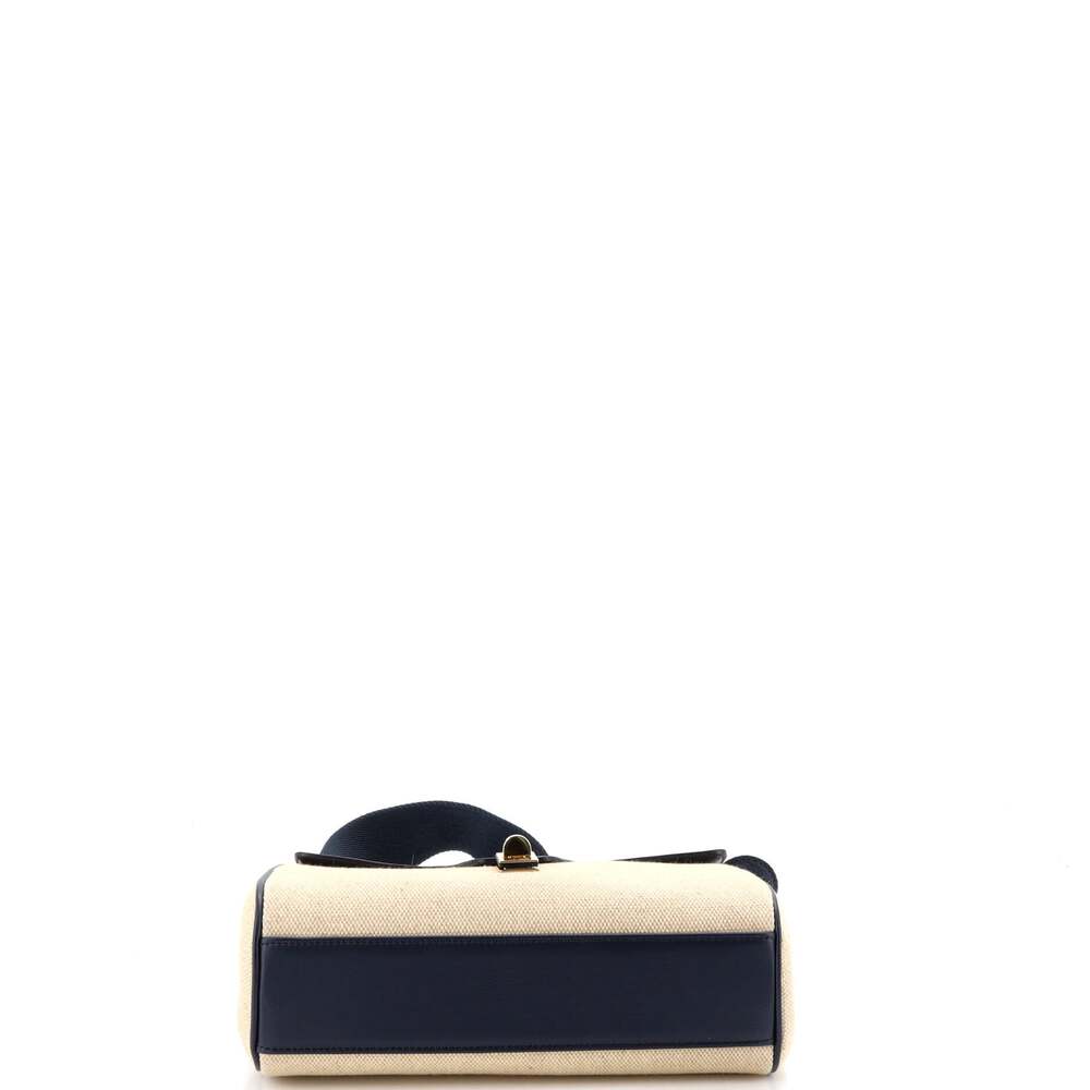 Celine Soft 16 Bag Canvas And Leather #252848C15B - Picture 4 of 7